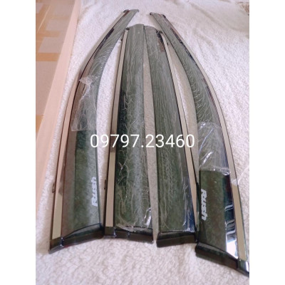 Vè che mưa Rush 2018-2022 chỉ mạ inox sáng bóng chất liệu dày và bền, có vi deo rivew sản phẩm