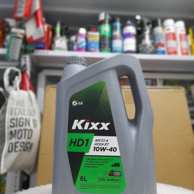 Nhớt Động Cơ Máy Dầu KIXX HD1 CI-4 E7 10W40 6L | Nhập khẩu Hàn Quốc 