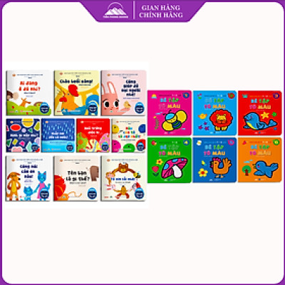 Sách - Combo 10 Cuốn Ehon Song Ngữ Anh - Viêt + 6 Cuốn Bé Tập Tô Màu - Tiên Phong Books