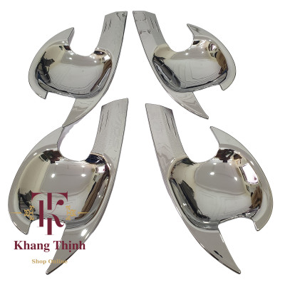 Bộ Ốp Hõm Cửa Dành Cho Xe Toyota Vios 2014 - 2018 Mạ Crom Cao Cấp