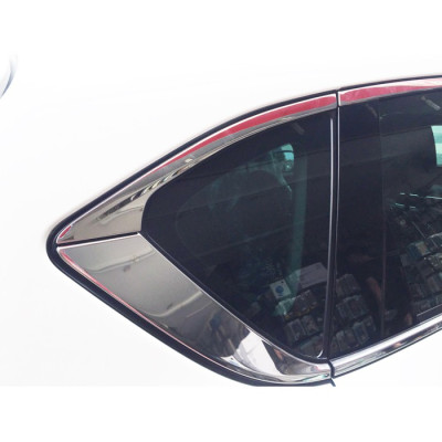 Bộ nẹp viền cong kính, chân kính xe Mazda CX5, CX-5 2018- 2019- 2020- 2021- 2022 chất liệu inox