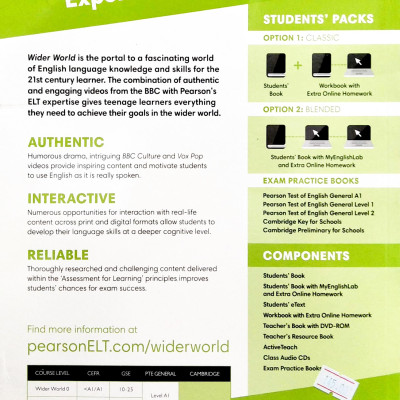 Wider World 2 Workbook With Extra Online Homework Pack