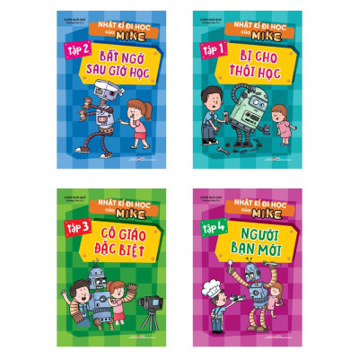 Sách: Combo Nhật Kí Đi Học Của Mike (Trọn Bộ 4 Tập)