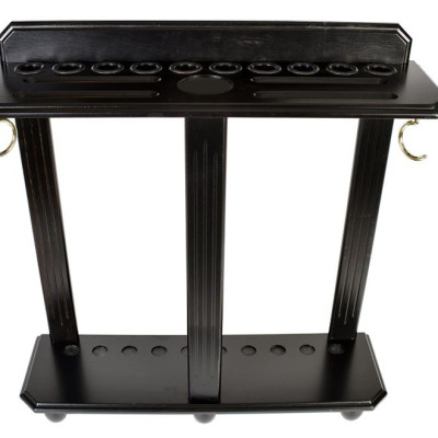 Kệ gỗ bi-da cao cấp gỗ tự nhiên – Kệ bida để góc 10 gậy - Made in Vietnam