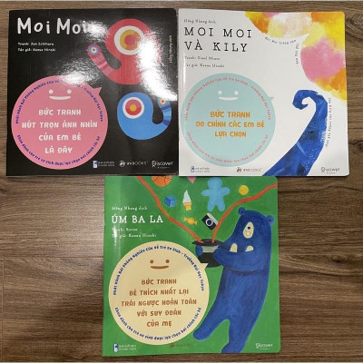 Sách - Combo 3 cuốn Ehon Moi Moi Và Những Người Bạn dành cho bé từ 0-6 tuổi