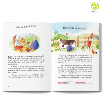 Sách Song Ngữ - 10 phút đọc truyện trước giờ đi ngủ: Truyện dân gian giúp bé gieo mầm tính cách tốt