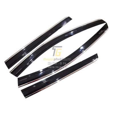 Bộ vè che mưa Mitsubishi Xpander chỉ mạ Crom cao cấp