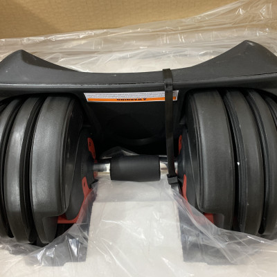 Bộ 2 Tạ Tay Điều Chỉnh Khóa Số Tự Động 24kg Cao Cấp ( Tặng Kèm Đôi Găng Tay Màu xanh ) Ảnh thật kèm khay đựng tạ 48kg/ 2 tạ