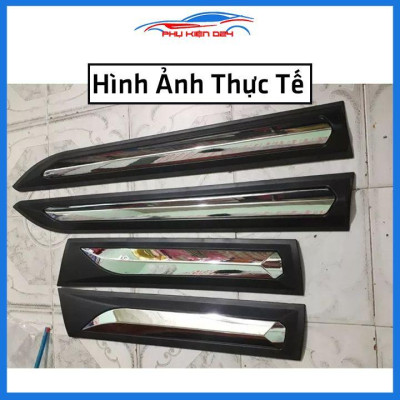 Bộ ốp nẹp sườn Fortuner 2017-2018-2019-2020-2021-2022 bản to trang trí làm đẹp xe