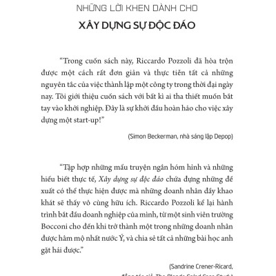 Xây Dựng Sự Độc Đáo - Cách Để Khởi Nghiệp Từ Đam Mê