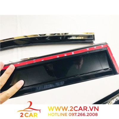 Vè che mưa Xe Ford Everest 2023, 2017-2021 Chỉ inox cao cấp