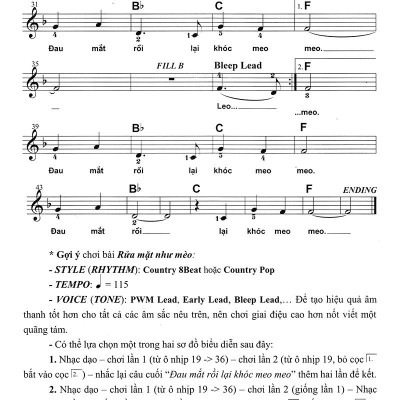 Thực Hành Biểu Diễn Organ Cho Thiếu Nhi – Tập 4