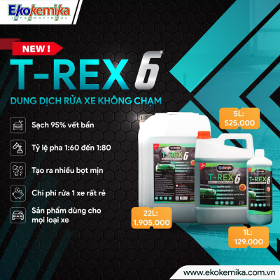 NƯỚC RỬA Ô TÔ - XE MÁY KHÔNG CHẠM ĐẶC BIỆT T-REX 6 EKOKEMIKA ITALY -1L