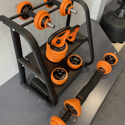 Bộ Tạ Tay Điều Chỉnh Đa Năng 4 IN 1 FED Tạ Gang Mã Niken loại 20kg---  hàng chính hãng