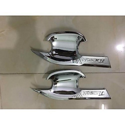 Bộ ốp tay nắm, hõm cửa xe dành cho Hyundai Tucson 2016-2021 -mạ Crom