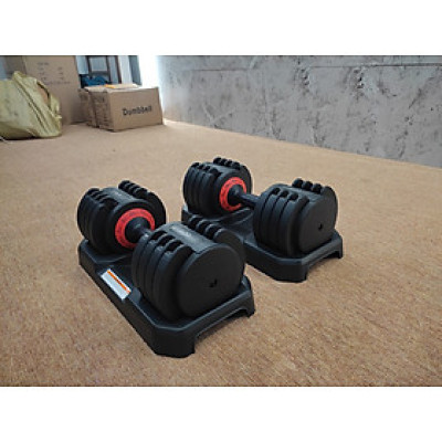 Bộ tạ tay điều chỉnh 20kg (2 tay = 40kg), tạ tay xoay tay cầm điều chỉnh mức nặng linh hoạt T THIEN TRUONG SPORT