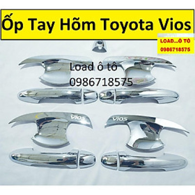 Ốp Tay Hõm Cửa Xe Toyota Vios 2022-2019 Nhựa ABS Mạ Crom Sáng Bóng Cao Cấp