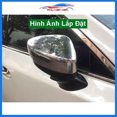 Ốp gương Mazda CX8 2019-2020-2021-2022 mạ crom bảo vệ chống trầy trang trí làm đẹp xe