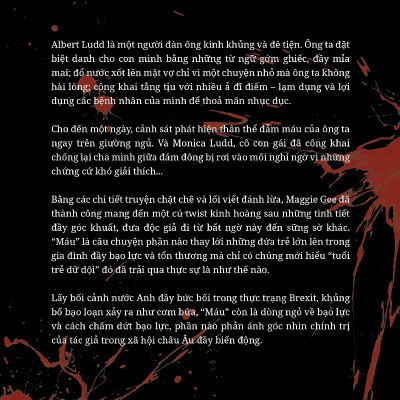 Sách - MÁU (MAGGIE GEE) - Tiểu thuyết Trinh Thám