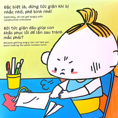 Sách Ehon Miu Bé Nhỏ Tự Tin Tỏa Sáng - Đừng Tức Giận Khi Bị Phê Bình