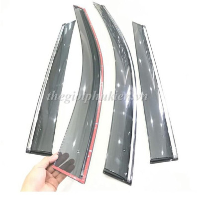 Bộ vè che mưa Peugeot 3008 chỉ mạ Crom cao cấp