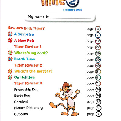 Tiger Time Level 2 Student Book + eBook Pack