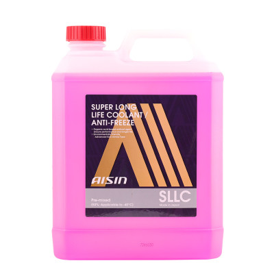 Nước Làm Mát Động Cơ Màu Hồng AISIN Super Long Life Coolant 50% 4 Lít SCPM50A4LPK - Nhập Khẩu Chính Hãng