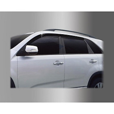 Bộ vè che mưa đen dành cho xe Kia Sorento 2009-2018 hàng Hàn Quốc chất liệu DÀY và BỀN