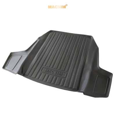 Thảm lót cốp xe ô tô (qd) BMW 5 series 2024-2025  nhãn hiệu Macsim chất liệu TPV cao cấp màu đen