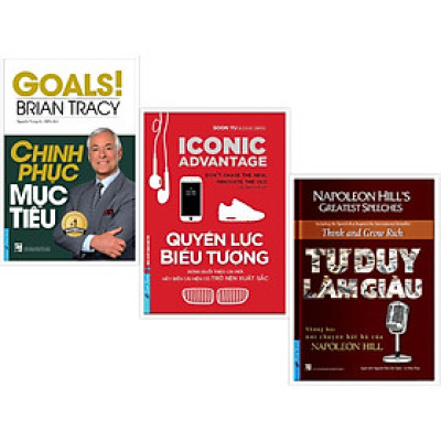 Sách - Combo Chinh Phục Mục Tiêu + Quyền Lực Biểu Tượng + Tư Duy Làm Giàu - First News