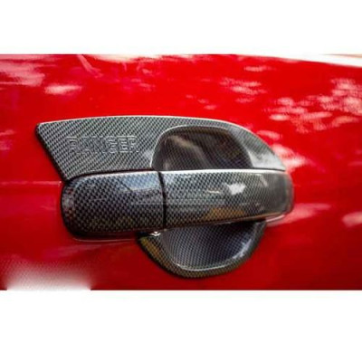 Bộ Ốp Tay Nắm Và Hõm Cửa Vân Carbon Cho Xe Ô Tô - Ford Ranger 2015 - 2021