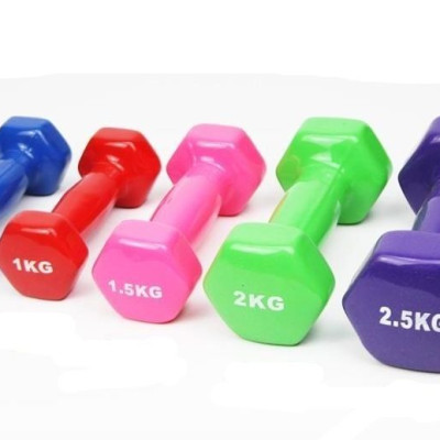 Bộ Tạ Tay 2kg Bọc Cao Su Trơn Lõi Thép Cao Cấp Chính Hãng Đại Nam Sport (Tổng 4kg)-Giao Màu Ngẫu Nhiên