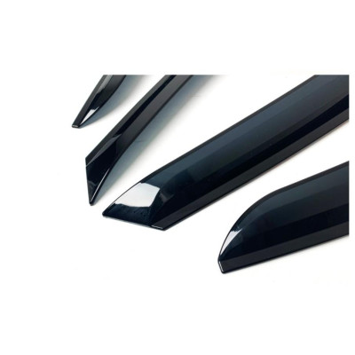 Bộ vè che mưa đen dành cho xe Kia Cerato 2009-2014 , Kia Forte hàng Hàn Quốc chất liệu DÀY và BỀN