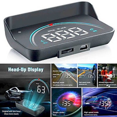 Thiết Bị Hiển Thị Tốc Độ Kính Lái Xe Hơi HUD OBD2 M8S 3.5 Inch Hiển Thị Rõ Nét Tự Lắp Đặt Đơn Giản Tại Nhà