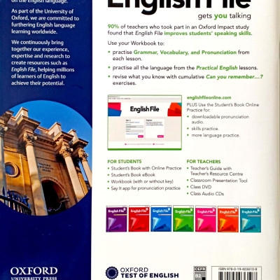 English File 4th Edition: Intermediate: Workbook With Key