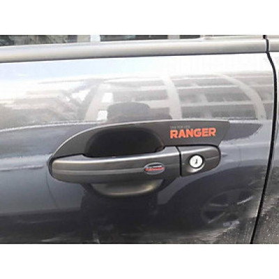 Bộ ốp tay và hõm cửa dành cho Ford Ranger màu đen