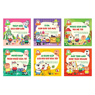 Combo 6 cuốn Wolfoo Ehon