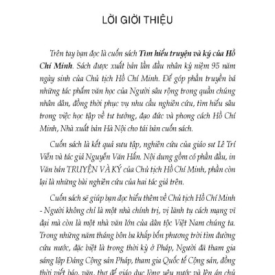 Tìm Hiểu Truyện Và Ký Của Hồ Chí Minh