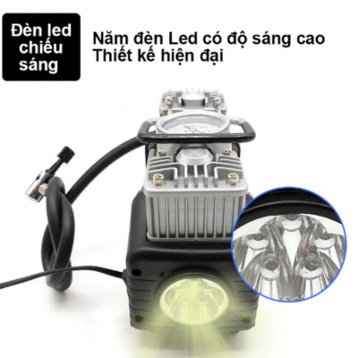Máy Bơm Lốp Ô Tô 2 Xi Lanh UCAR Air Compressor - Đồng Hồ Kỹ Thuật Số, Tự Động Ngắt Khi Đạt Áp Suất, Công Suất Mạnh Xiaomi