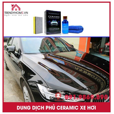 Dung dịch phủ gốm ceramic phủ bóng gương bề mặt đánh bóng thân xe 30ML Phụ kiện xe hơi uy tín