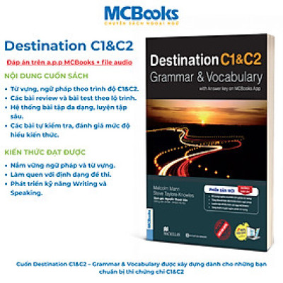 Sách - Destination C1C2 Grammar and Vocabulary Tặng Audio Và Bài Tập Thực Hành MCBooks
