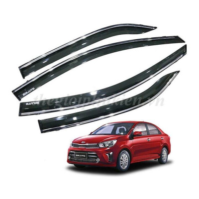Bộ vè che mưa Kia Soluto chỉ mạ Crom cao cấp