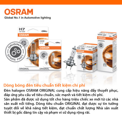 Bóng Đèn Halogen OSRAM Original H7 64215 24V 70W - Nhập Khẩu Chính Hãng
