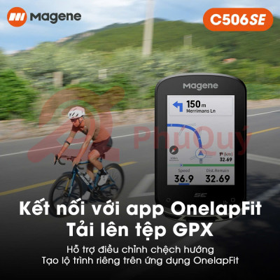 Đồng Hố Tốc Độ Xe Đạp Dẫn Đường Magene C506 SE IPS 2.4 inch GPS WiFi Bluetooth Tương Thích Garmin Strava Hỗ Trợ Android iOS