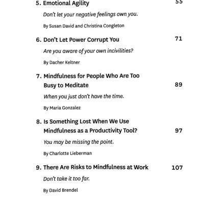 Mindfulness (Harvard Business Review Emotional Intelligence Series)