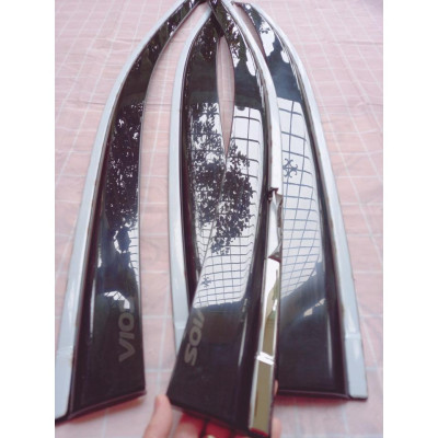 Vè che mưa vios 2019-2022 chỉ mạ Inox cao cấp, có vi deo rivew sản phẩm