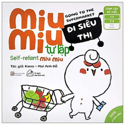 Sách Ehon Miu Miu Tự Lập Phần 2 Song Ngữ - Đi Siêu Thị