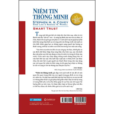 Sách - Niềm Tin Thông Minh - Kỹ Năng Thiết Yếu Biến Người Quản Lý Thành Nhà Lãnh Đạo - Bìa Cứng