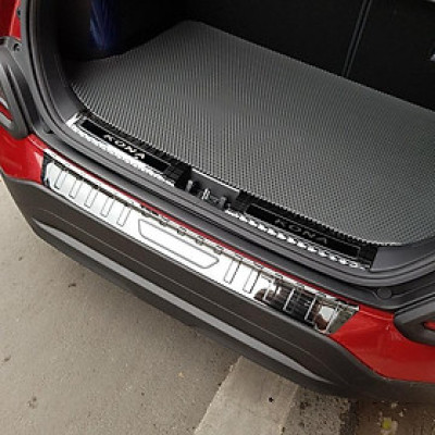 BỘ SẢN PHẨM Nẹp bước chân và ốp chống trầy cốp Hyundai Kona - Mẫu Titan