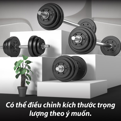 BG Bánh Tạ Nhựa 1.25kg - 20KG Đặc Ruột  - Sẵn Kho Giao Liền - Tạ Miếng Nhựa